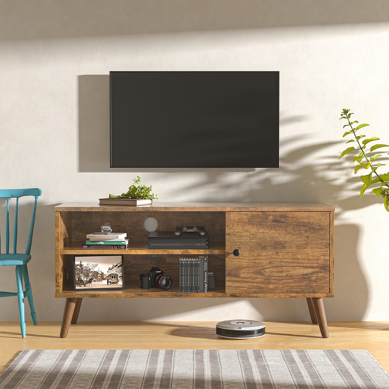 Homall Mid-Century Retro TV Stand, Entertainment Center with Storage Cabinet