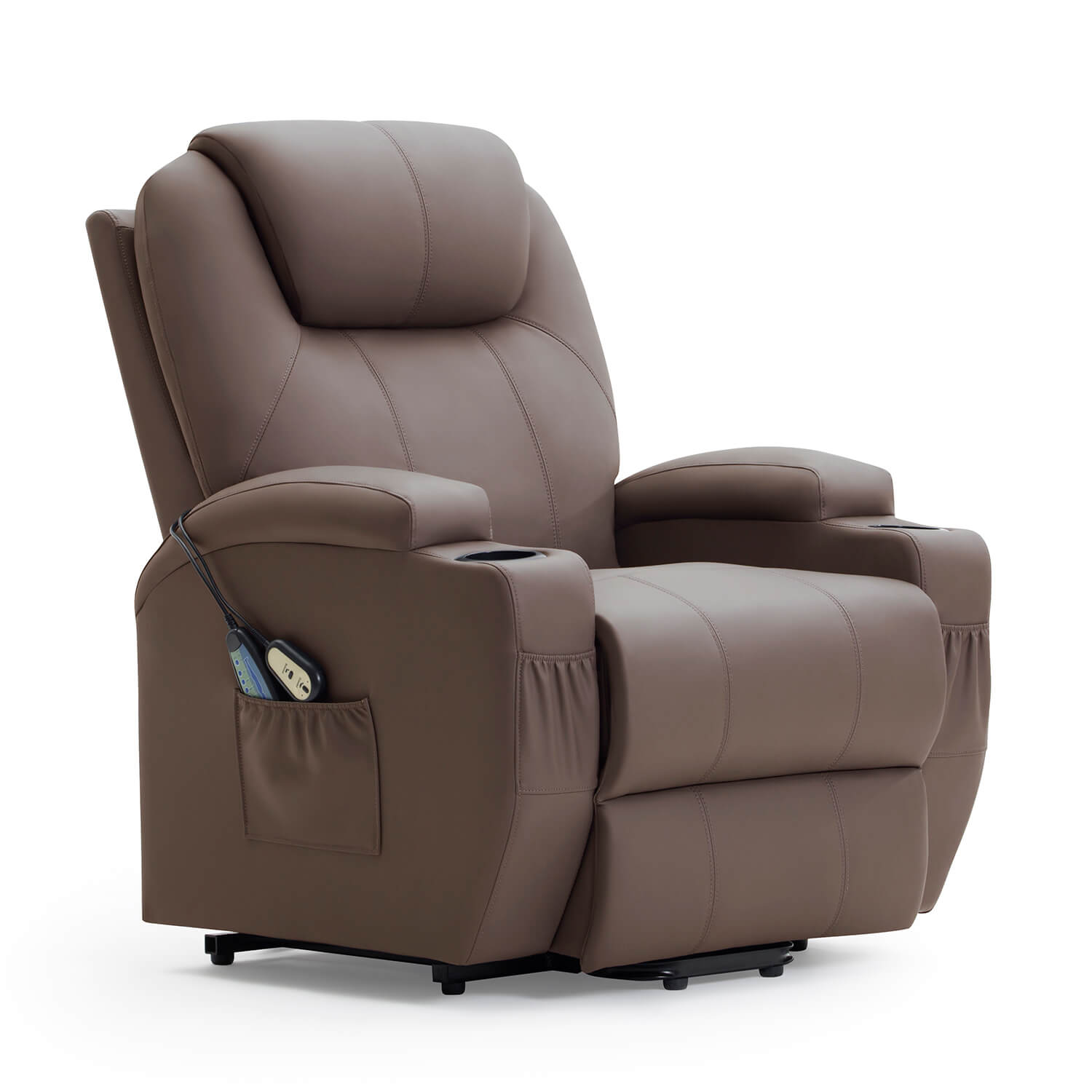 Homall Power Lift Recliner for Elderly with Heat and Massage Functions, PU Leather/Fabric Version
