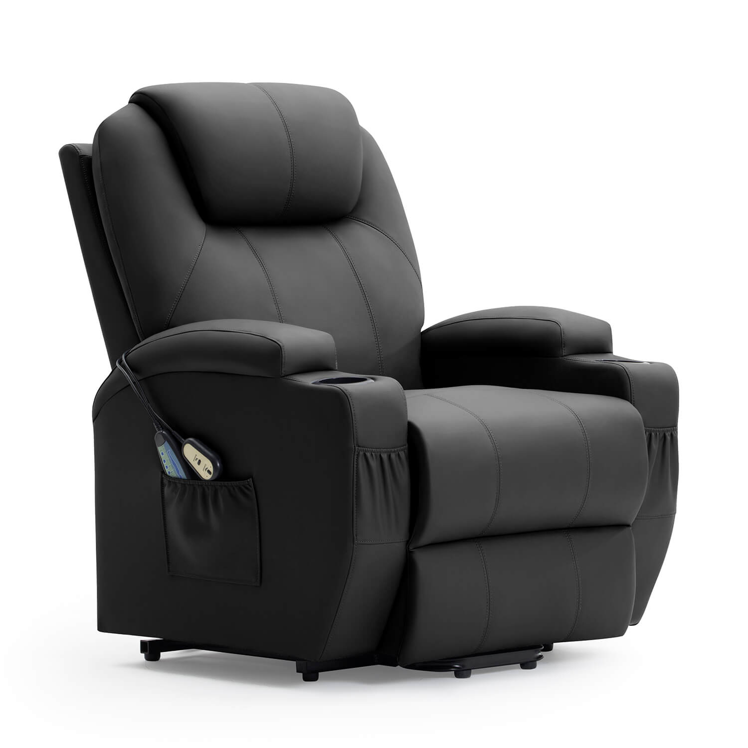 Homall Power Lift Recliner for Elderly with Heat and Massage Functions, PU Leather/Fabric Version