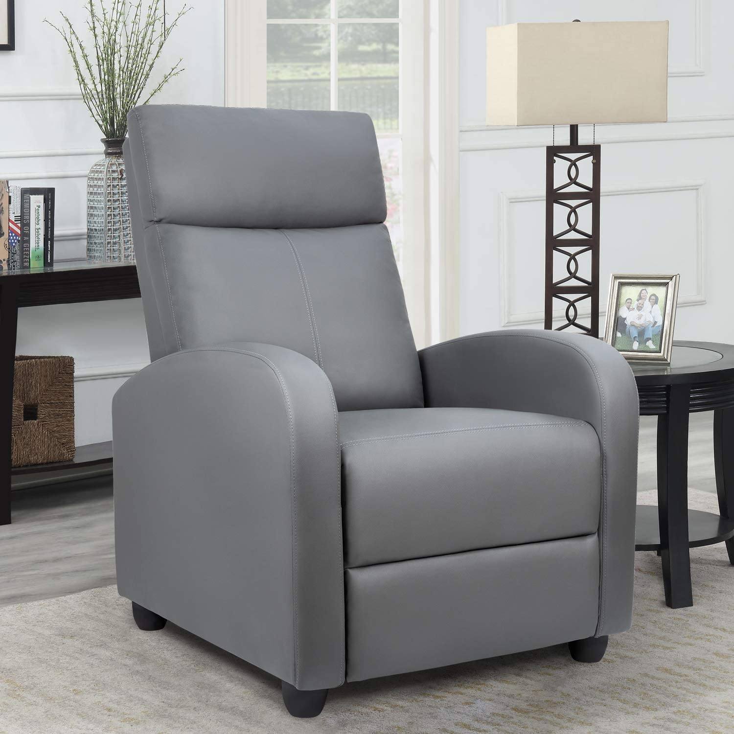 Homall PU Leather Recliner Home Theater Seating Living Room Chair