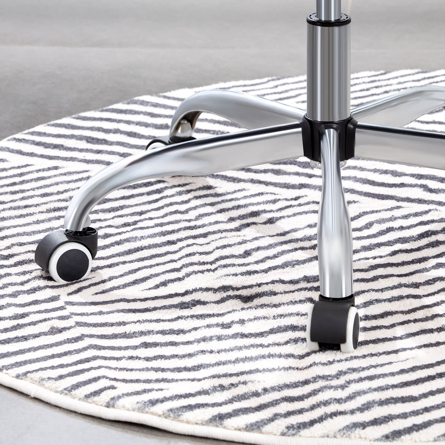 Homall Ribbed Office Chair Mid-Back PU Leather Desk Chair Adjustable Swivel Chair