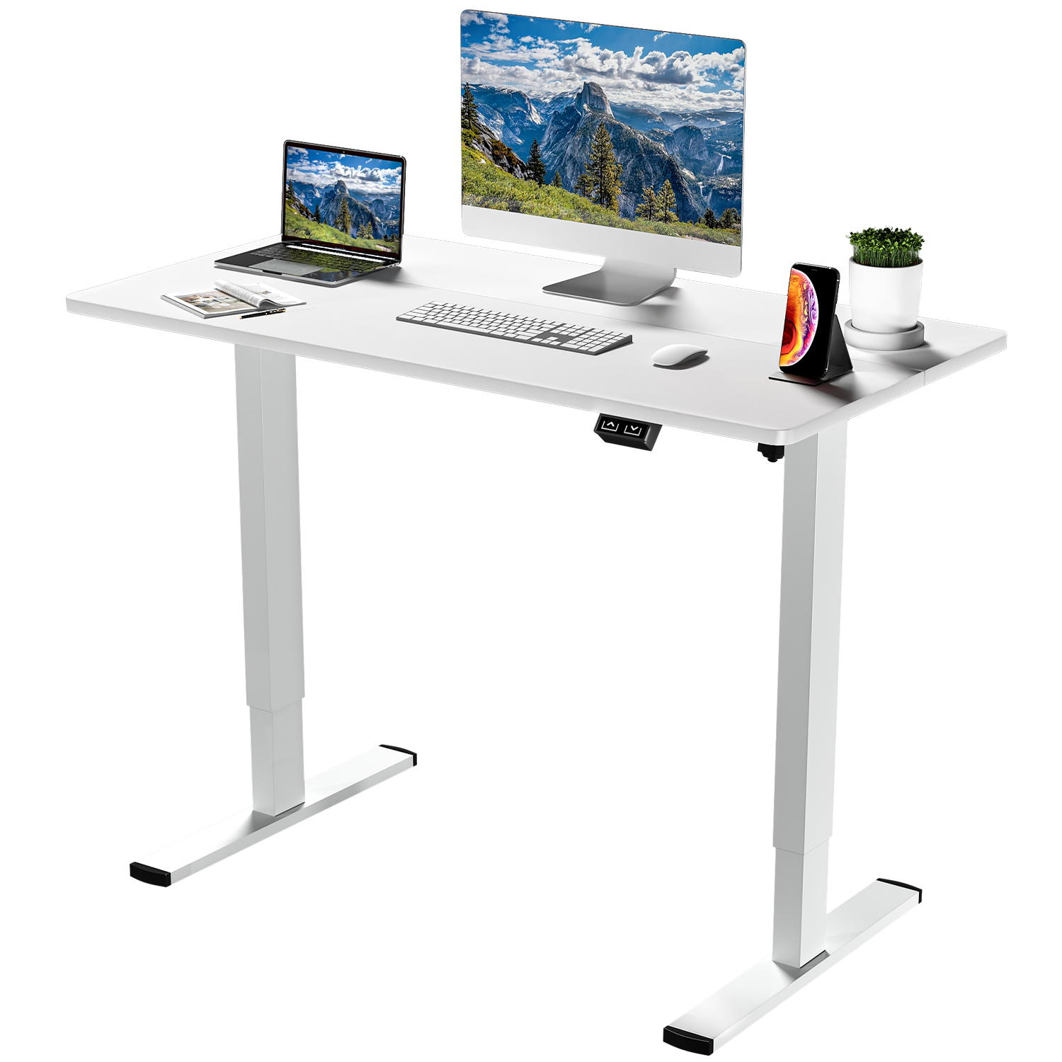 Homall 47/55 inches Standing Desk with Splice Board, Home Office Workstation Stand up Desk