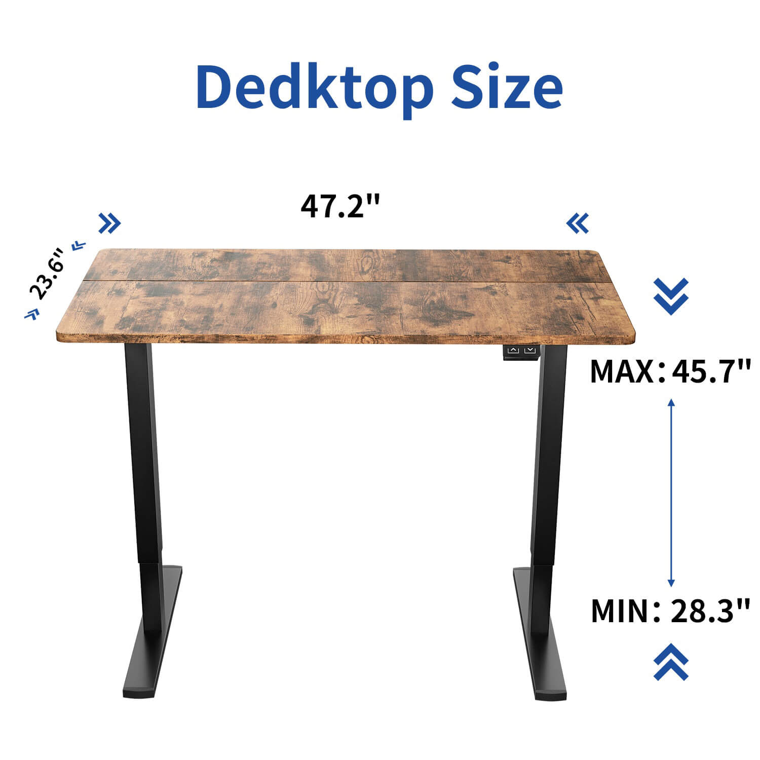 Homall 47/55 inches Standing Desk with Splice Board, Home Office Workstation Stand up Desk