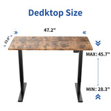 Homall 47/55 inches Standing Desk with Splice Board, Home Office Workstation Stand up Desk