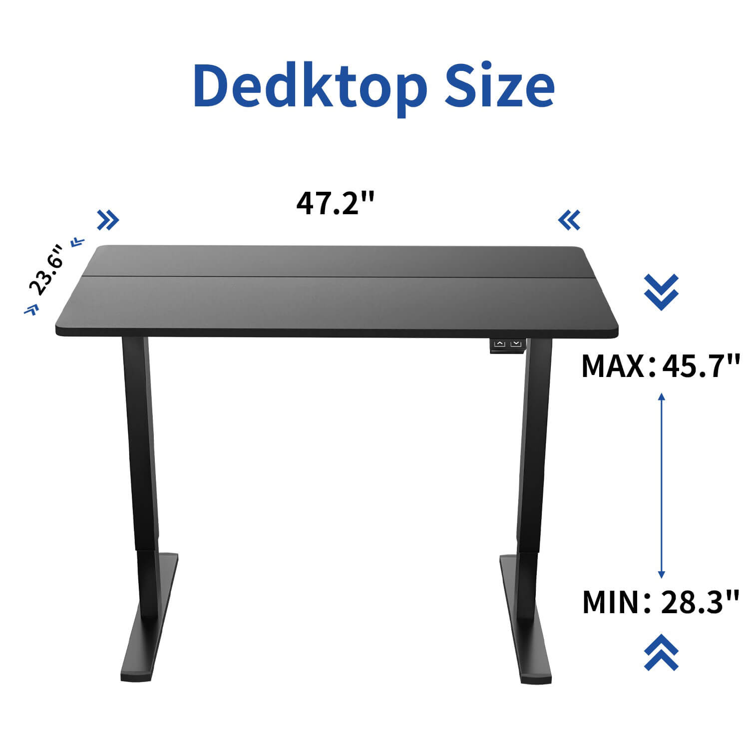 Homall 47/55 inches Standing Desk with Splice Board, Home Office Workstation Stand up Desk