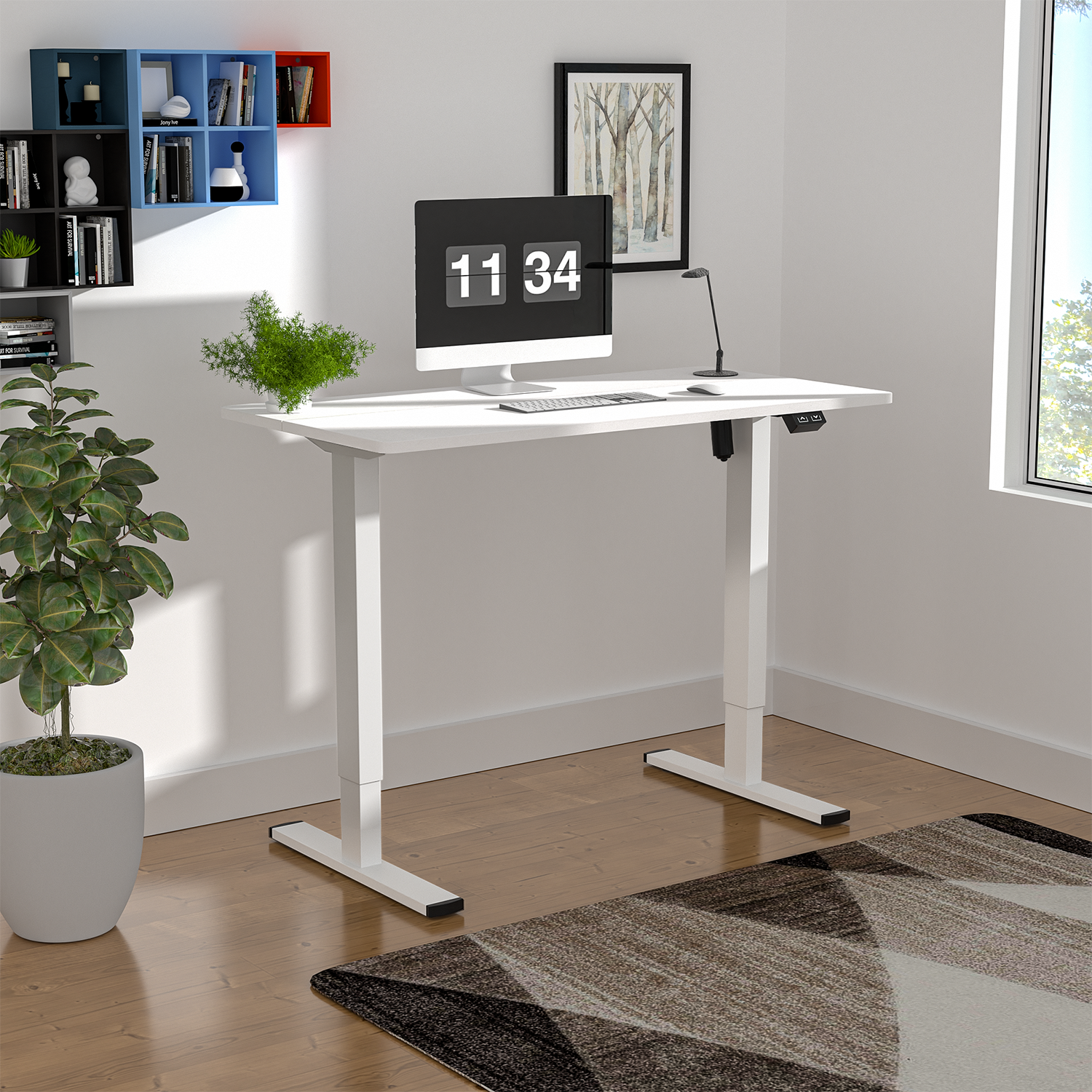 Homall 47/55 inches Standing Desk with Splice Board, Home Office Workstation Stand up Desk