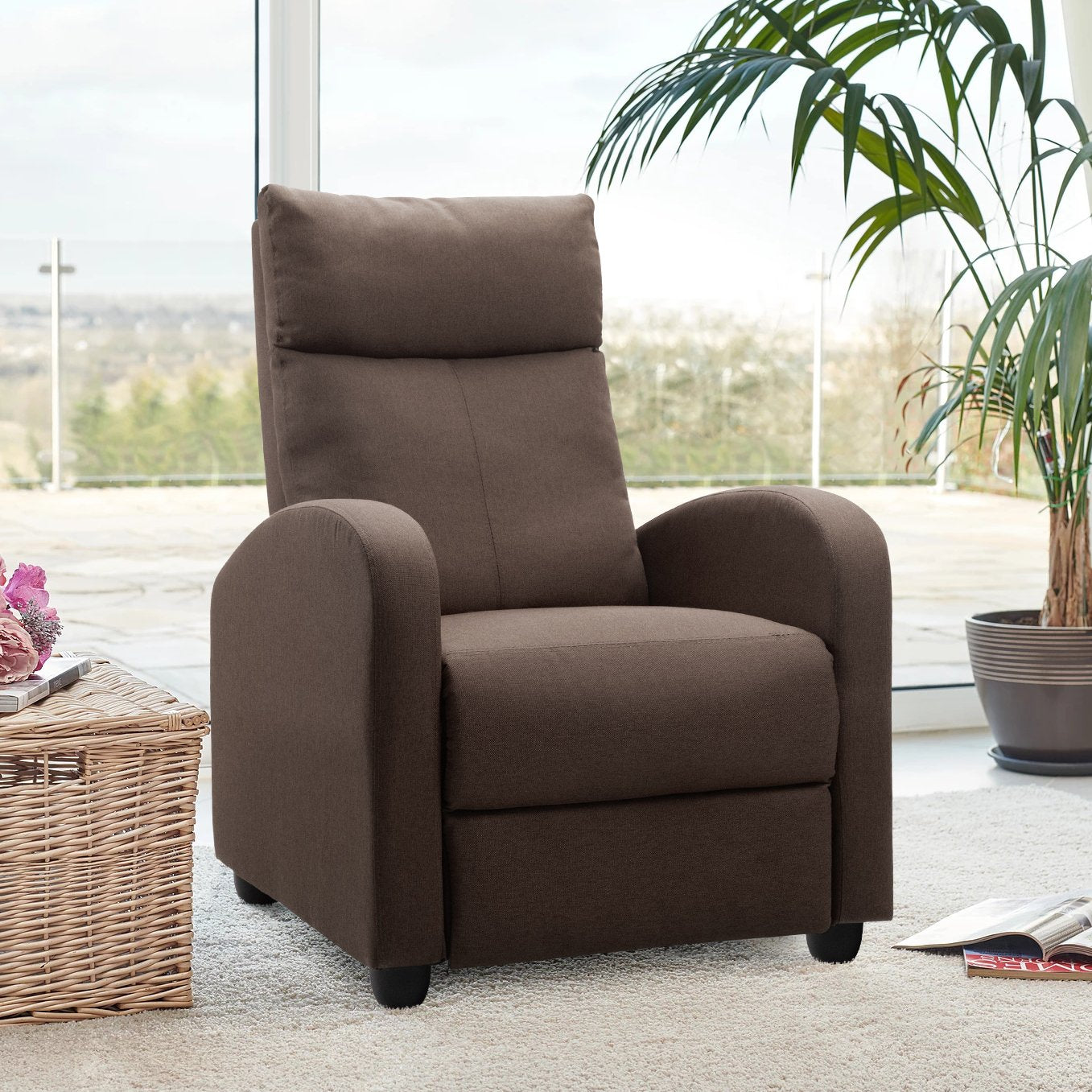 Homall Fabric Recliner Chair Ergonomic Adjustable Home Theater