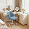 Homall Home Office Chair Adjustable Vanity Chairs Mid Back Rolling Task Chairs for Bedroom, Living Room or Study