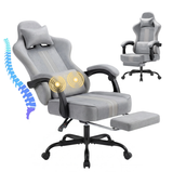 Homall RGB Gaming Chair Massage Reclining Racing Chair with APP & Remote Control, Audio Sync LED, Footrest & Headrest