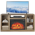 Homall 58 Inch Modern TV Stand with Electric Fireplace Shelf Media Storage TV Stand for TVs Up to 65"