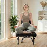 Homall Ergonomic Cross Legged Chair,360°Swivel Wheels, Height Adjustable Ergonomic Kneeling Desk Chairs for ADHD,Meditation ,Yoga and Home Office with Strong Lumbar Support,Teddy Fabric,Off White