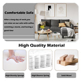 HOMALL Convertible Sectional Sofa Couch, L-Shaped Couch with Reversible Chaise, Modern Linen Fabric Couches for Living Room, Apartment and Small Space