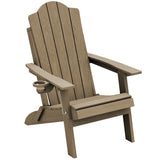 Homall Folding Adirondack Chair Outdoor HDPE Plastic Heavy Duty for Patio Backyard Garden, Blue