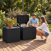 Homall 31 Gallon Outdoor Deck Box In Resin with Seat