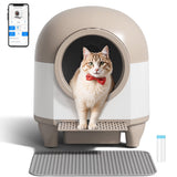 Homall Self-Cleaning Cat Litter Box with App Control and Safety Protection, WiFi, Automatic, and Waste Bags