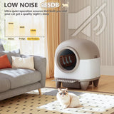 Homall Self-Cleaning Cat Litter Box with App Control and Safety Protection, WiFi, Automatic, and Waste Bags