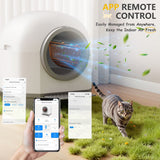 Homall Self-Cleaning Cat Litter Box with App Control and Safety Protection, WiFi, Automatic, and Waste Bags