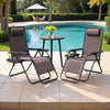 Lacoo Zero Gravity Chair Patio Outdoor Foldable Lawn Lounge Chair Reclining Chair with Adjustable Pillow Pack of 2