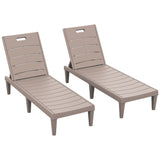 Homall Outdoor Chaise Lounge Chairs Set of 2, 5-Position Adjustable Waterproof Patio Outdoor Chaise Lounge