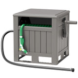 Homall Hose Reel, with Hose Guide, 180 ft Hose Capacity, Hose Hideaway Garden Hose Reel