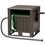 Homall Hose Reel, with Hose Guide, 180 ft Hose Capacity, Hose Hideaway Garden Hose Reel