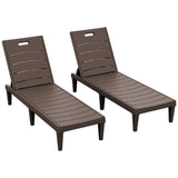 Homall Outdoor Chaise Lounge Chairs Set of 2, 5-Position Adjustable Waterproof Patio Outdoor Chaise Lounge