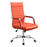 Homall Mid-Back Faux Leather Office Desk Chair Executive Conference Task Chair with Arms