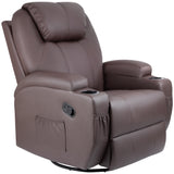 Homall Heated Swivel Rocking Recliner Chair Massage 360 Swivel Rocker Recliner Living Room Chair Home Theater Seating Heated