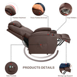 Homall Power Lift Recliner Chair PU Leather for Elderly with Massage and Heating Ergonomic