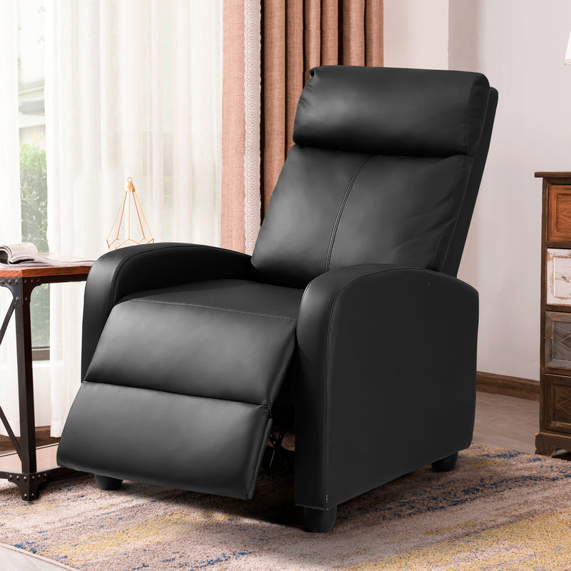 Homall Recliner Chair Padded Seat Pu Leather for Living Room Single Sofa Recliner Modern Recliner Seat Club Chair Home Theater Seating