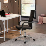 Homall Mid-Back Faux Leather Office Desk Chair Executive Conference Task Chair with Arms