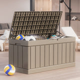 Homall 82 Gallon Outdoor Storage in Resin Deck Box