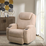 Homall Heated Swivel Rocking Recliner Chair Massage 360 Swivel Rocker Recliner Living Room Chair Home Theater Seating Heated