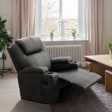 Homall Heated Swivel Rocking Recliner Chair Massage 360 Swivel Rocker Recliner Living Room Chair Home Theater Seating Heated