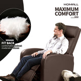 Homall Recliner Chair Padded Seat Pu Leather for Living Room Single Sofa Recliner Modern Recliner Seat Club Chair Home Theater Seating