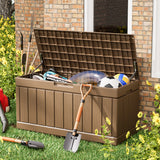 Homall 82 Gallon Outdoor Storage in Resin Deck Box