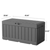 Homall 82 Gallon Outdoor Storage in Resin Deck Box