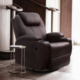Homall Heated Swivel Rocking Recliner Chair Massage 360 Swivel Rocker Recliner Living Room Chair Home Theater Seating Heated