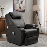 Homall Power Lift Recliner Chair PU Leather for Elderly with Massage and Heating Ergonomic