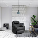 Homall Heated Swivel Rocking Recliner Chair Massage 360 Swivel Rocker Recliner Living Room Chair Home Theater Seating Heated