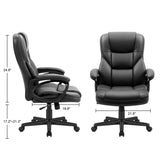 Homall Faux Leather High-Back Executive Office Chair with Lumbar Support