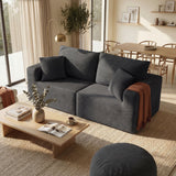 Homall Modular Corduroy Sofa, Sectional Couch with Convertible Modules, Modern Minimalist Sofa Set for Living Room, Freely Combinable Sofa Furniture