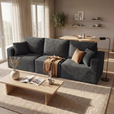Homall Modular Corduroy Sofa, Sectional Couch with Convertible Modules, Modern Minimalist Sofa Set for Living Room, Freely Combinable Sofa Furniture