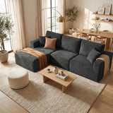 Homall Modular Corduroy Sofa, Sectional Couch with Convertible Modules, Modern Minimalist Sofa Set for Living Room, Freely Combinable Sofa Furniture