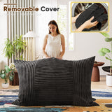 Homall Adult Giant Togo Bean Bag Chair 3-in-1 Boneless Floor Lounge Bean Bag Chair with Corduroy Cover for Bedroom