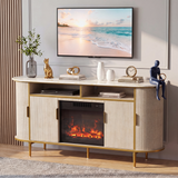 Homall Fireplace TV Stand for TVs up to 70 Inch, Modern Electric Fireplace TV Console, Media Entertainment Center with Storage Cabinets for Living Room