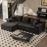 Homall L-Shape Modular Sectional Sofa Couches Cloud Memory Foam Sofa Deep Seat Upholstered Couches with Oversized Chaise for Living Room