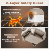 Homall Self-Cleaning Cat Litter Box with App Control, Safety Protection, WiFi, Automatic, Waste Bags