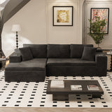 Homall L-Shape Modular Sectional Sofa Couches Cloud Memory Foam Sofa Deep Seat Upholstered Couches with Oversized Chaise for Living Room