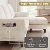 Homall Cloud Modular Sectional Sofa 3 Seat L-Shaped Cloud Oversized Sofa Couch for Living Room, Apartment and Small Space